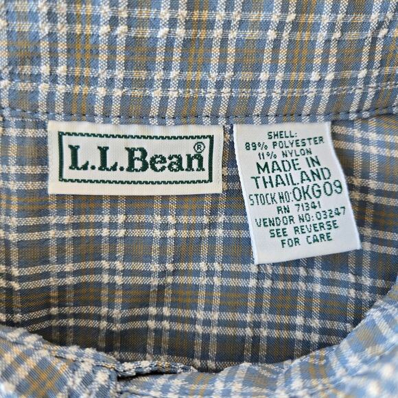 L.L. Bean Button Down Long Sleeve Outdoor Active Shirt Size M - Picture 3 of 12